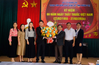 Lãnh đạo các đơn vị chúc mừng Trung tâm Kiểm soát bệnh tật tỉnh nhân Ngày Thầy thuốc Việt Nam