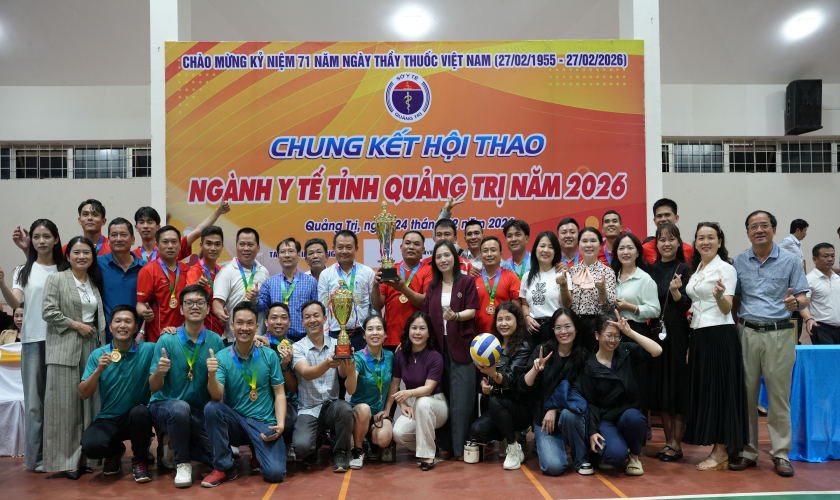 Sôi nổi Chung kết Hội thao ngành Y tế tỉnh Quảng Trị năm 2026