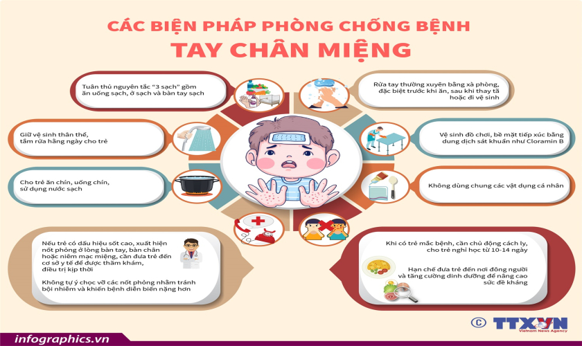 Các biện pháp phòng, chống bệnh tay chân miệng