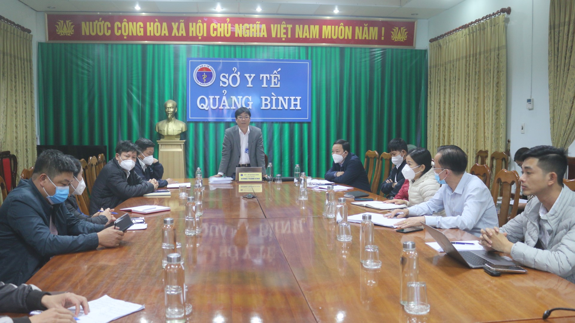 Bác sỹ Dương Thanh Bình Giám đốc Sở Y tế phát biểu tại hội nghị Custom