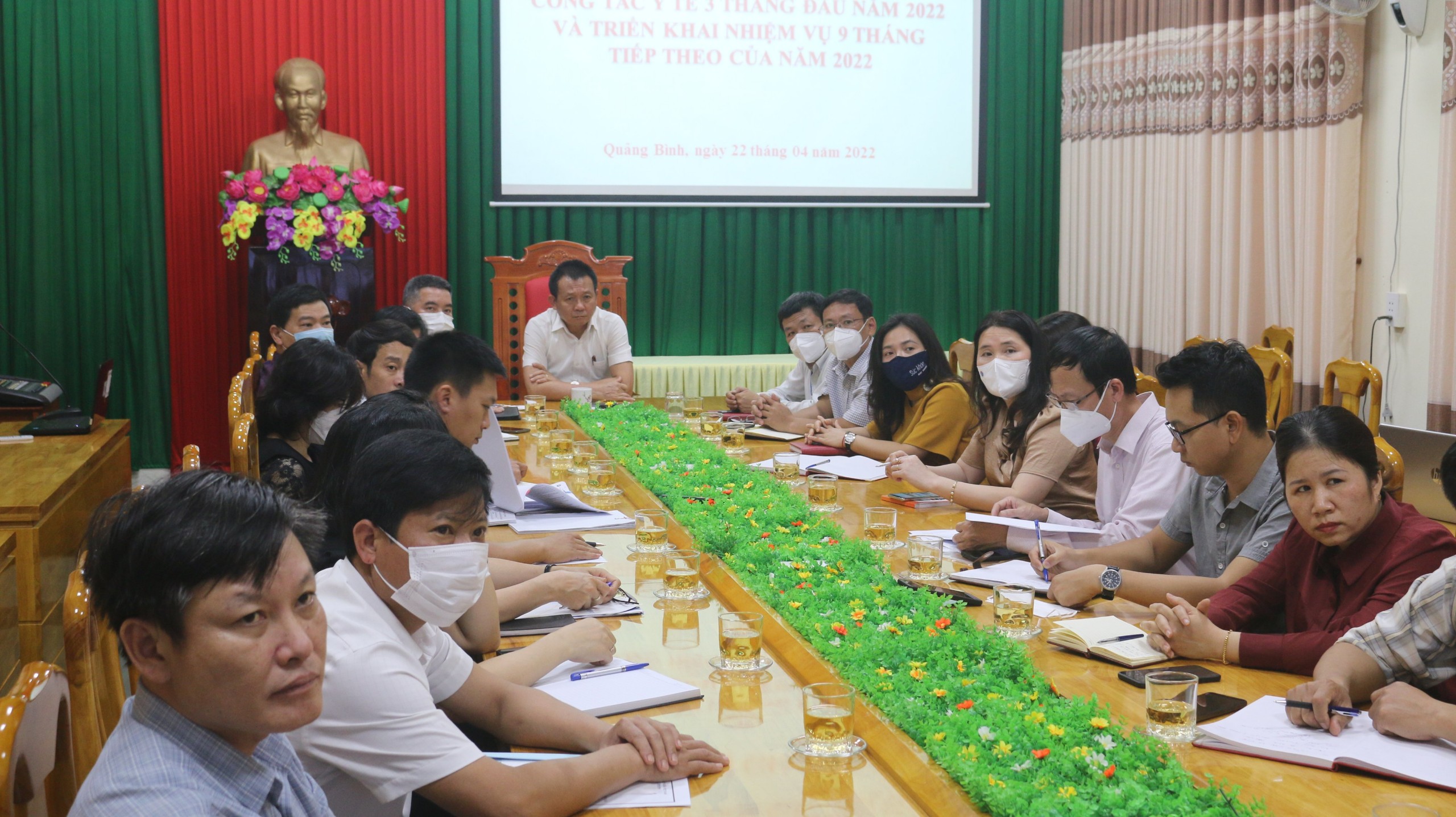 Các đại biểu tham dự tại điểm cầu Trung tâm Kiểm soát bệnh tật