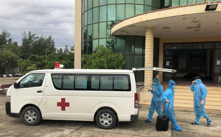 Khu điều trị tầng 1 khách sạn Phú Quý đón BN F0jpg