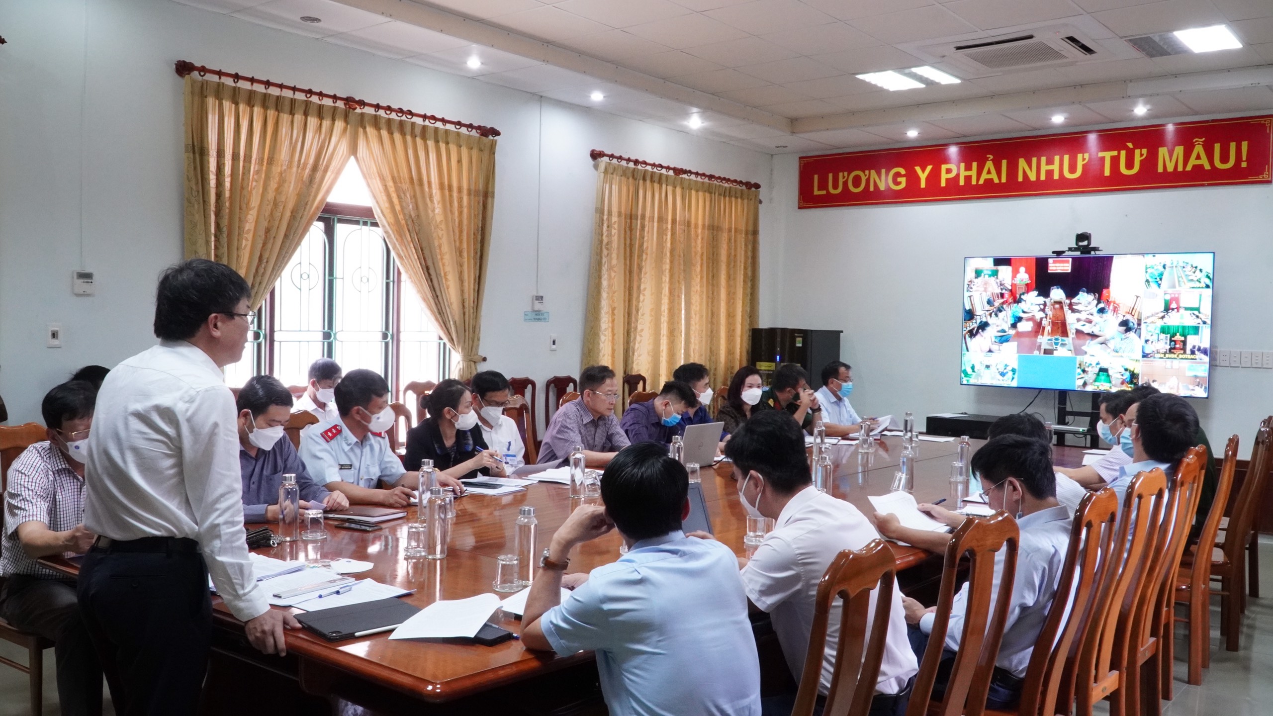 Toàn cảnh Hội nghị tại điểm cầu Sở y tế