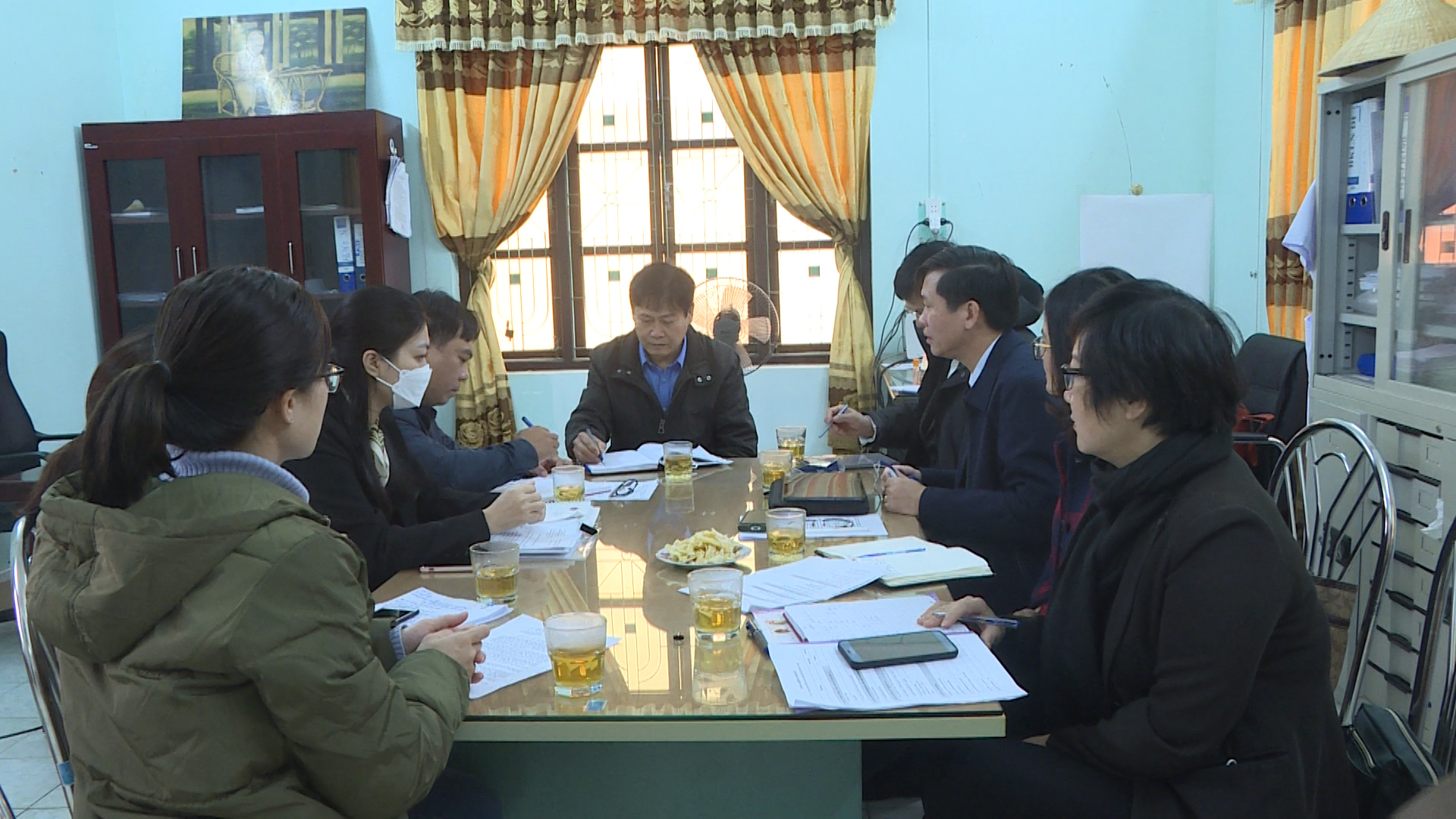 Đoàn giám sát làm việc với CDC Quảng Bình